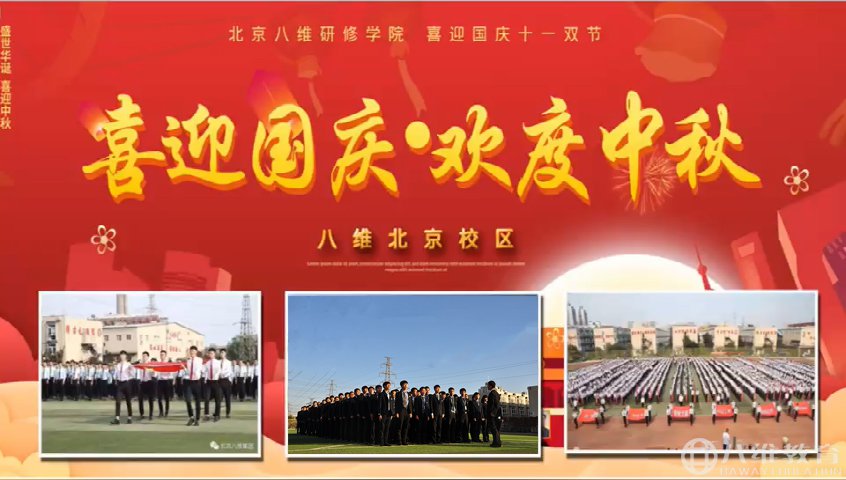 举国上下齐欢庆！家和国盛万事兴！北京八维教育全体员工：祝祖国，繁荣昌盛，国泰民安。
